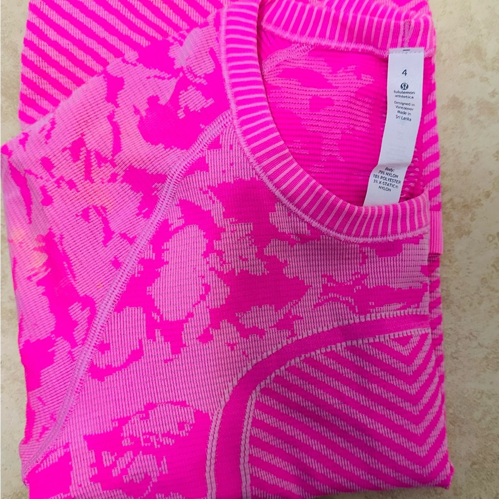 Lululemon Athletica Pink Long Sleeve Tee